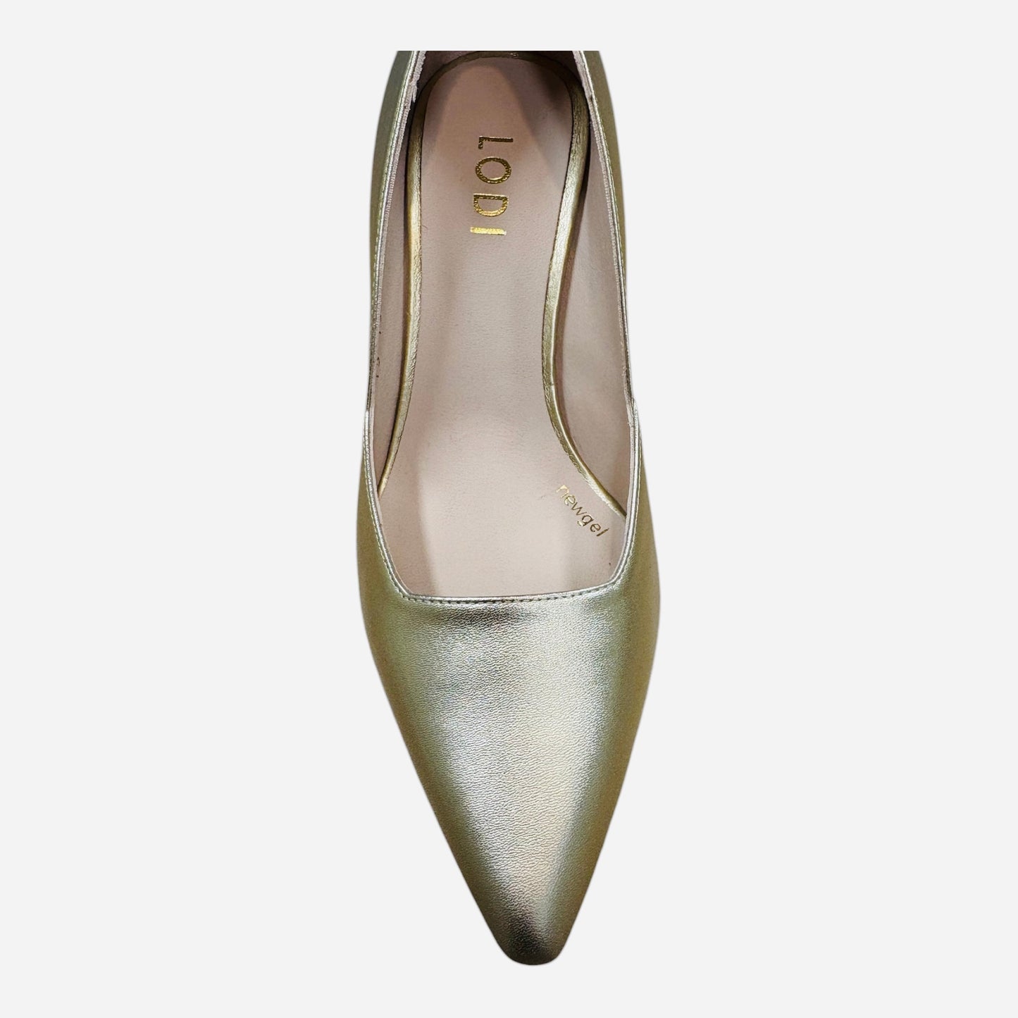 Lodi gold leather shoes