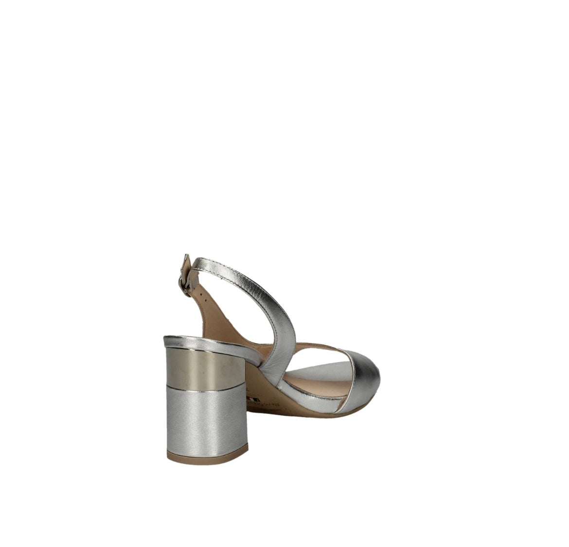 NeroGiardini silver leather sandals