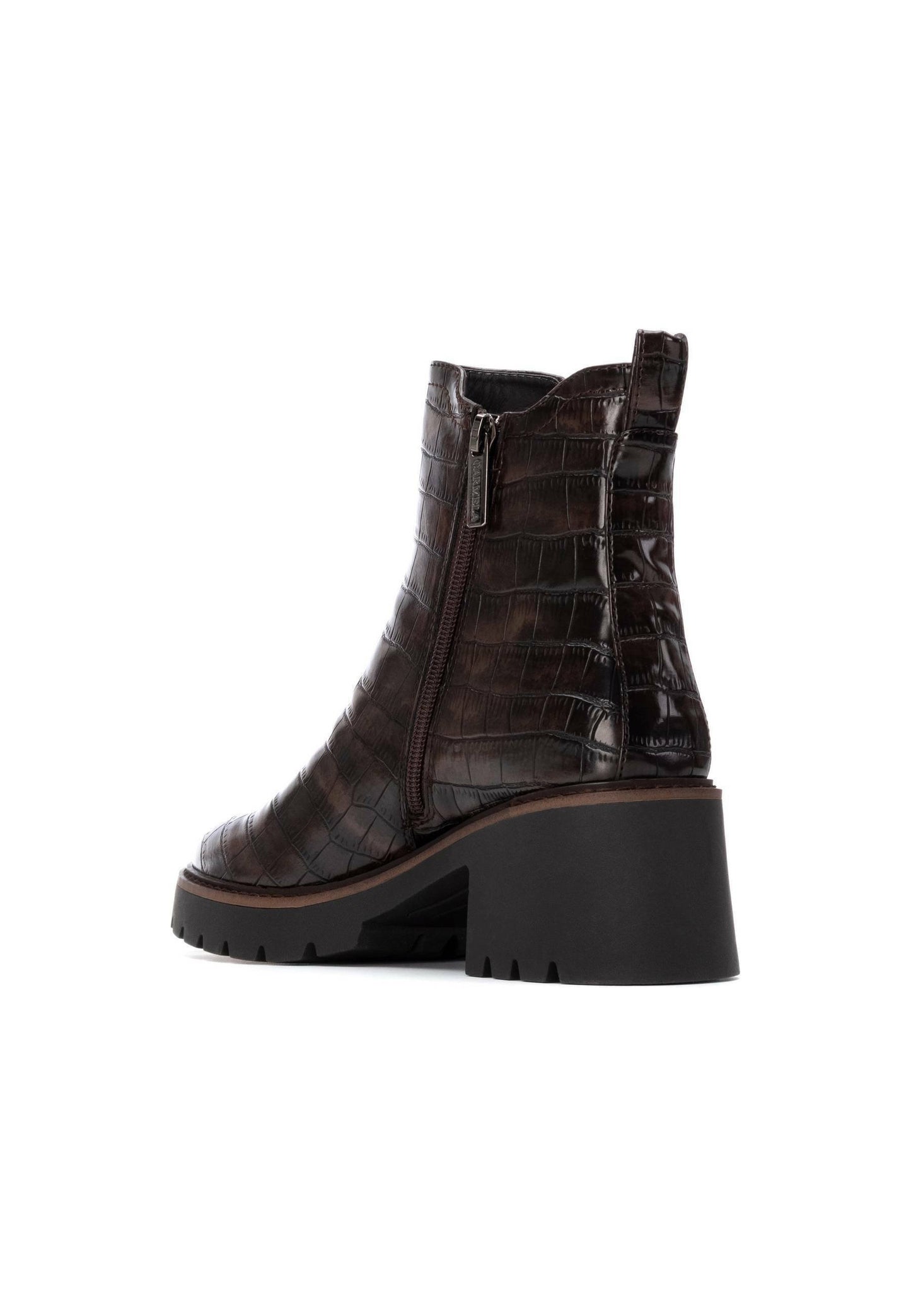 Carmela brown leather chelsea ankle boot
