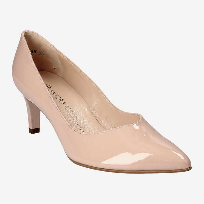 Peter Kaiser nude patent leather shoes