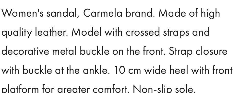 Carmela leather  tan sandals