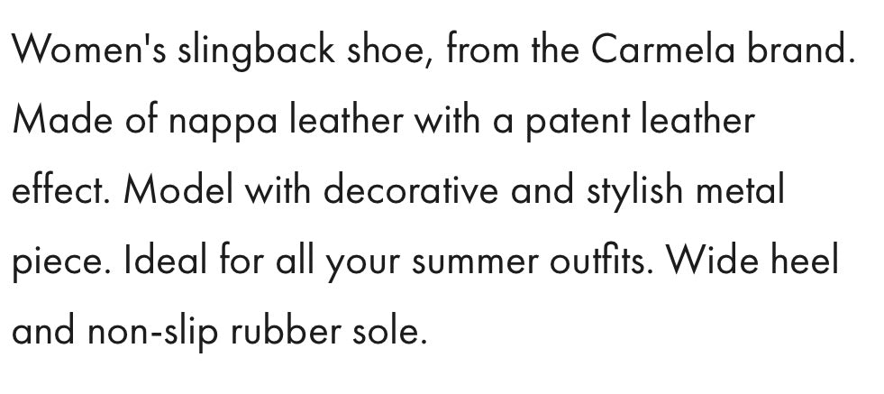 Carmela nude leather slingback shoe