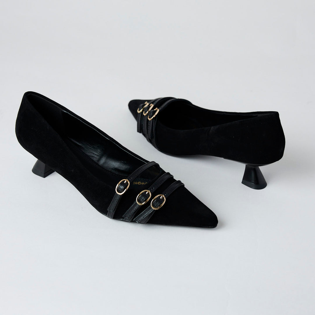 Lodi black suede shoes