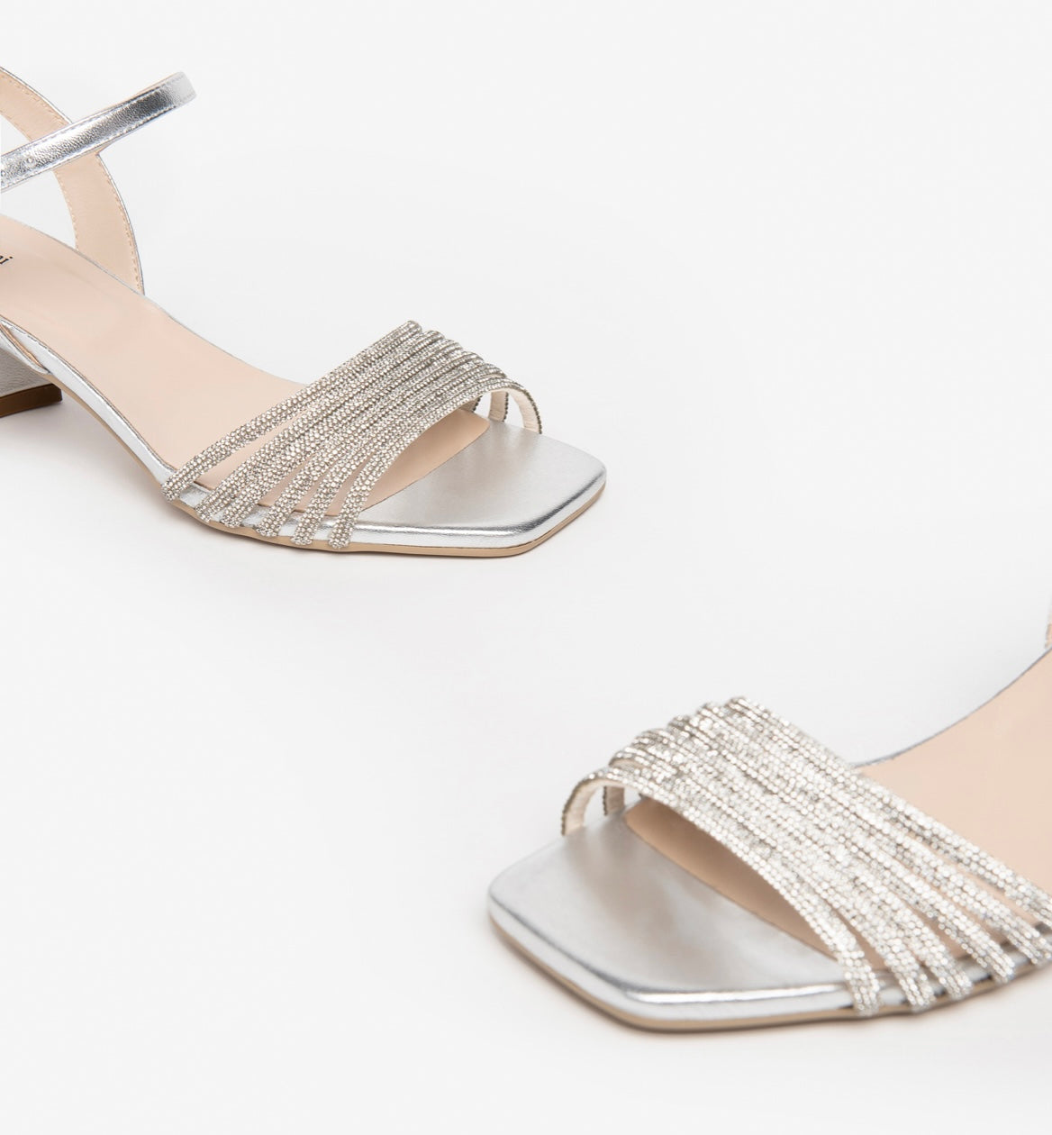 Nerogiardini silver leather sandals
