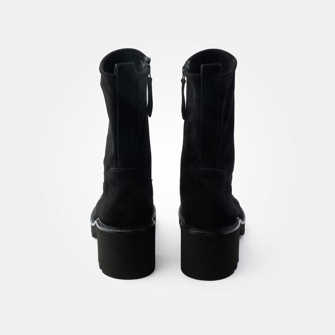 Paul Green black suede ankle boots