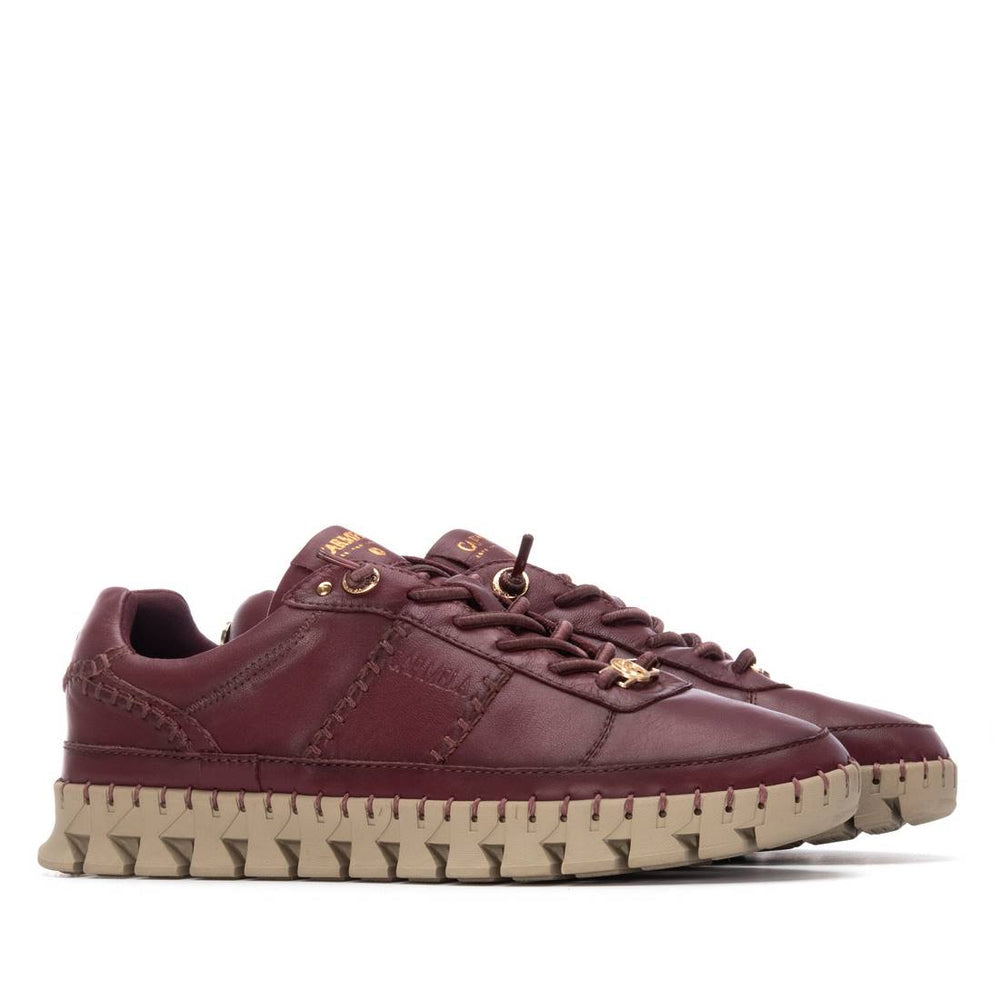Carmela burgundy leather sneakers