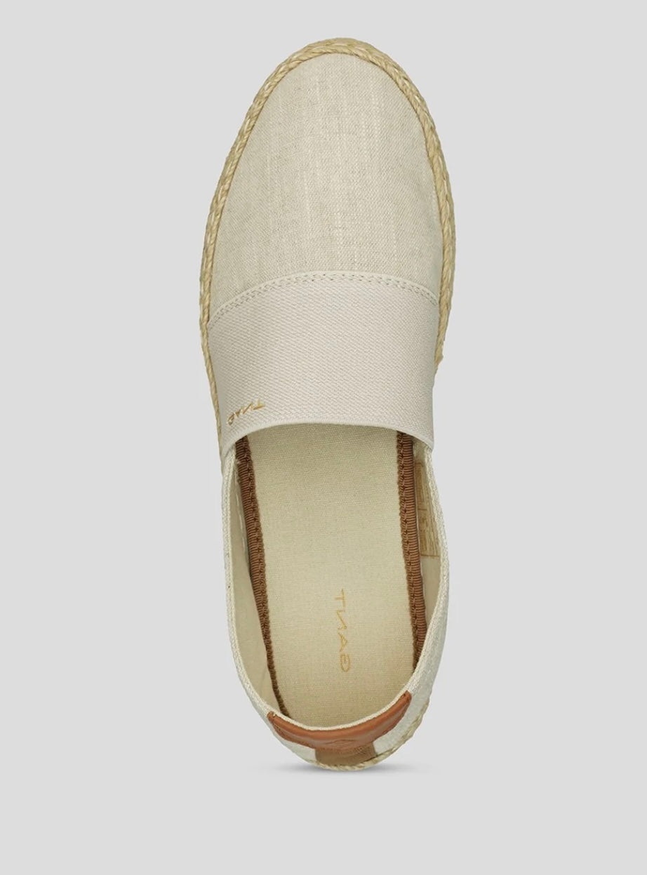 Gant cotton canvas loafers