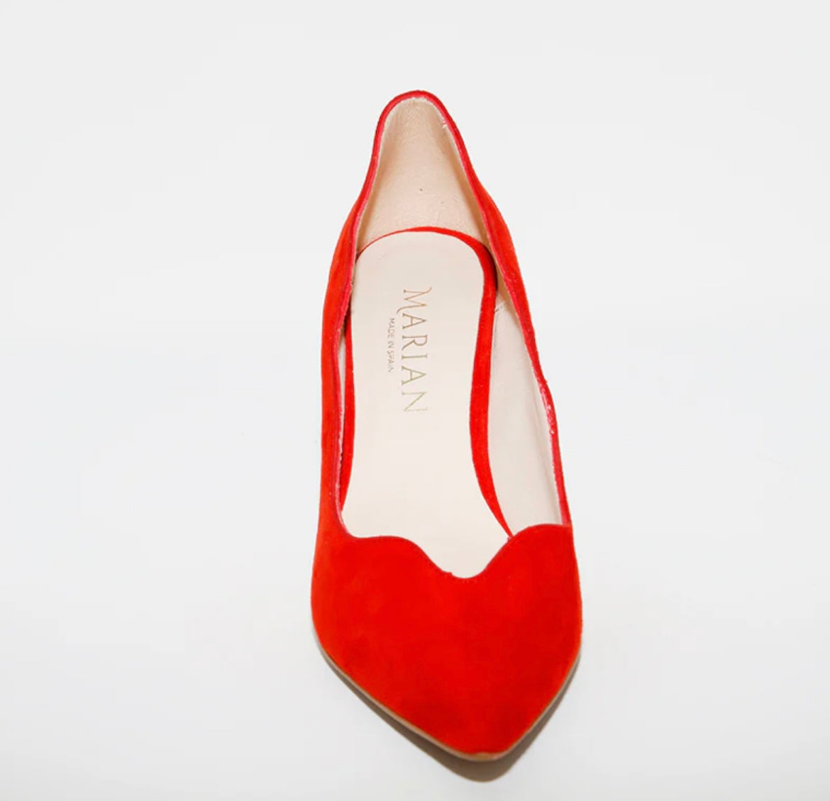 Marian red suede shoes