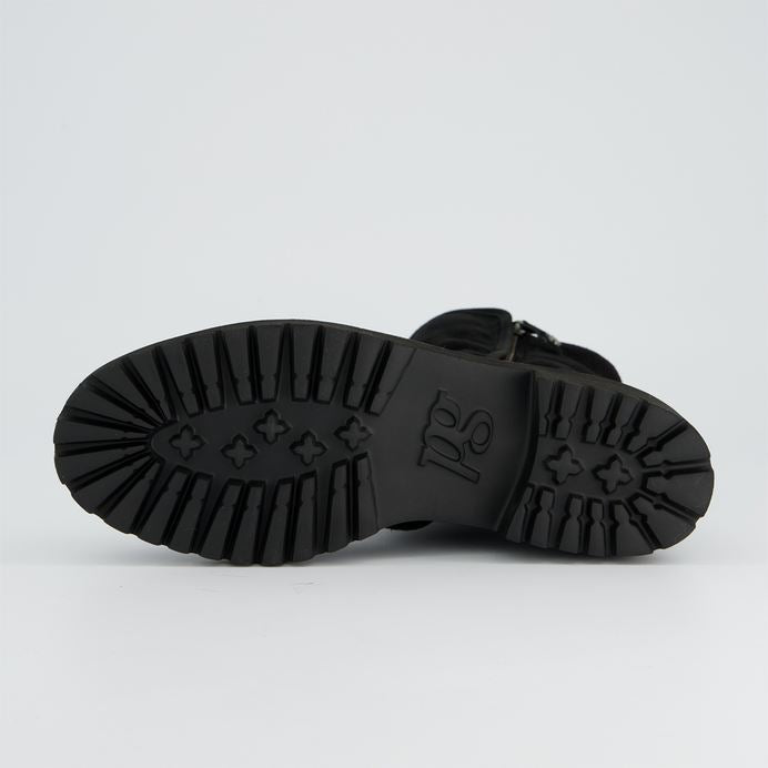 Paul Green black suede ankle boots