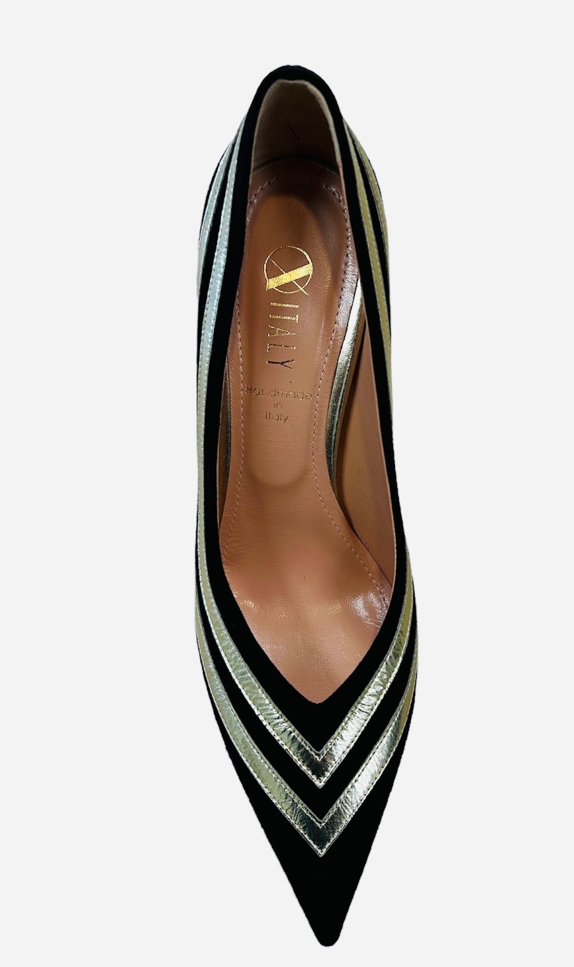 Oxitaly black and gold shoe - Melissakshoes
