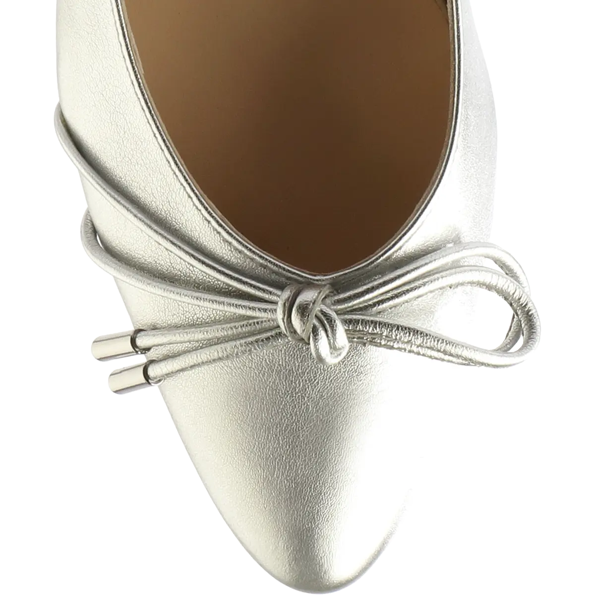 Hōgl silver leather slingback ballerinas - Melissakshoes