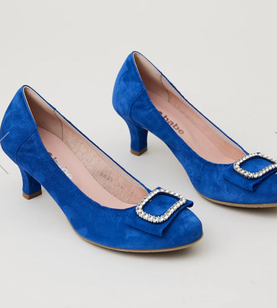 Le babe royal blue suede shoes