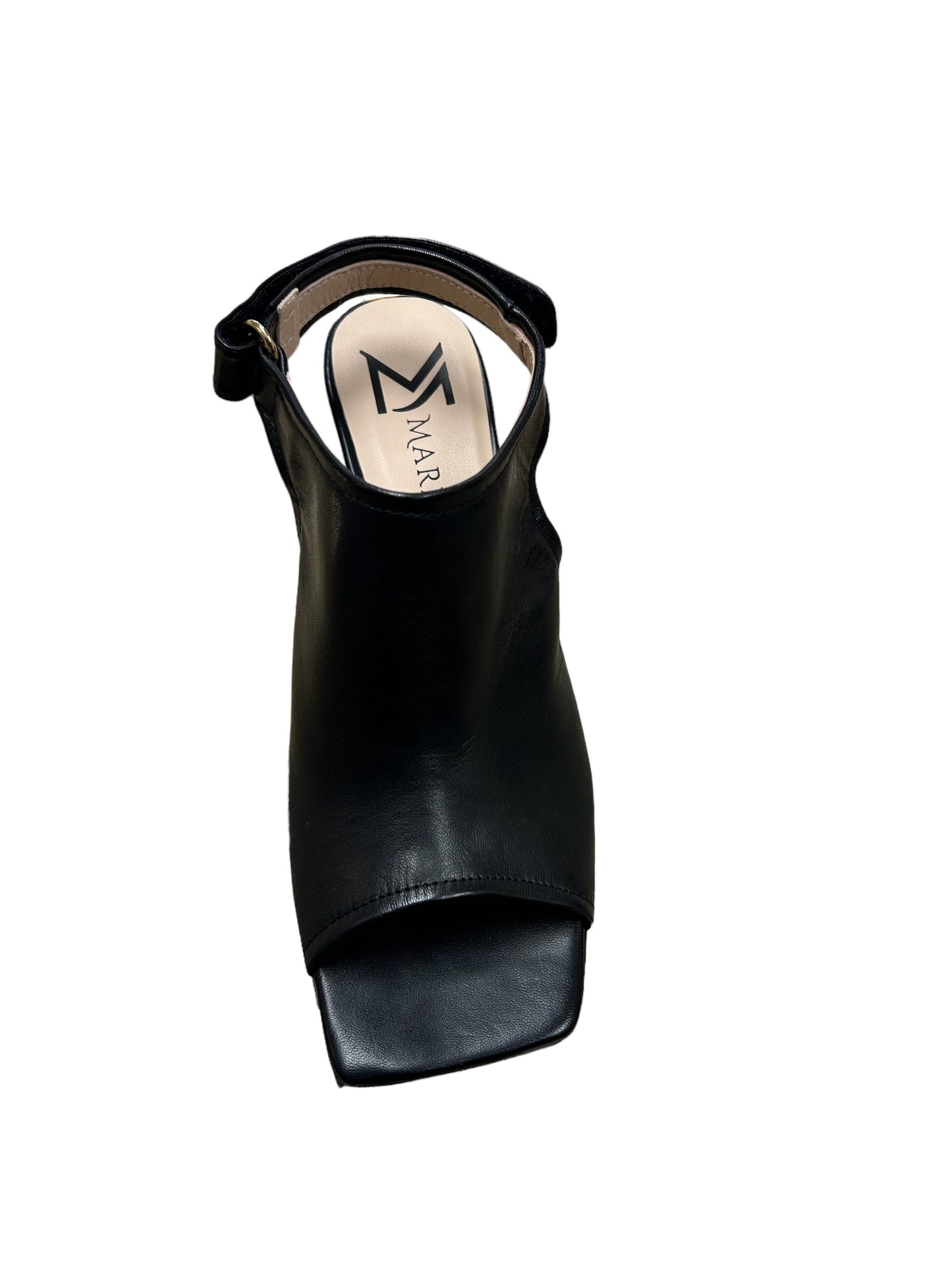 Marian black leather sandal