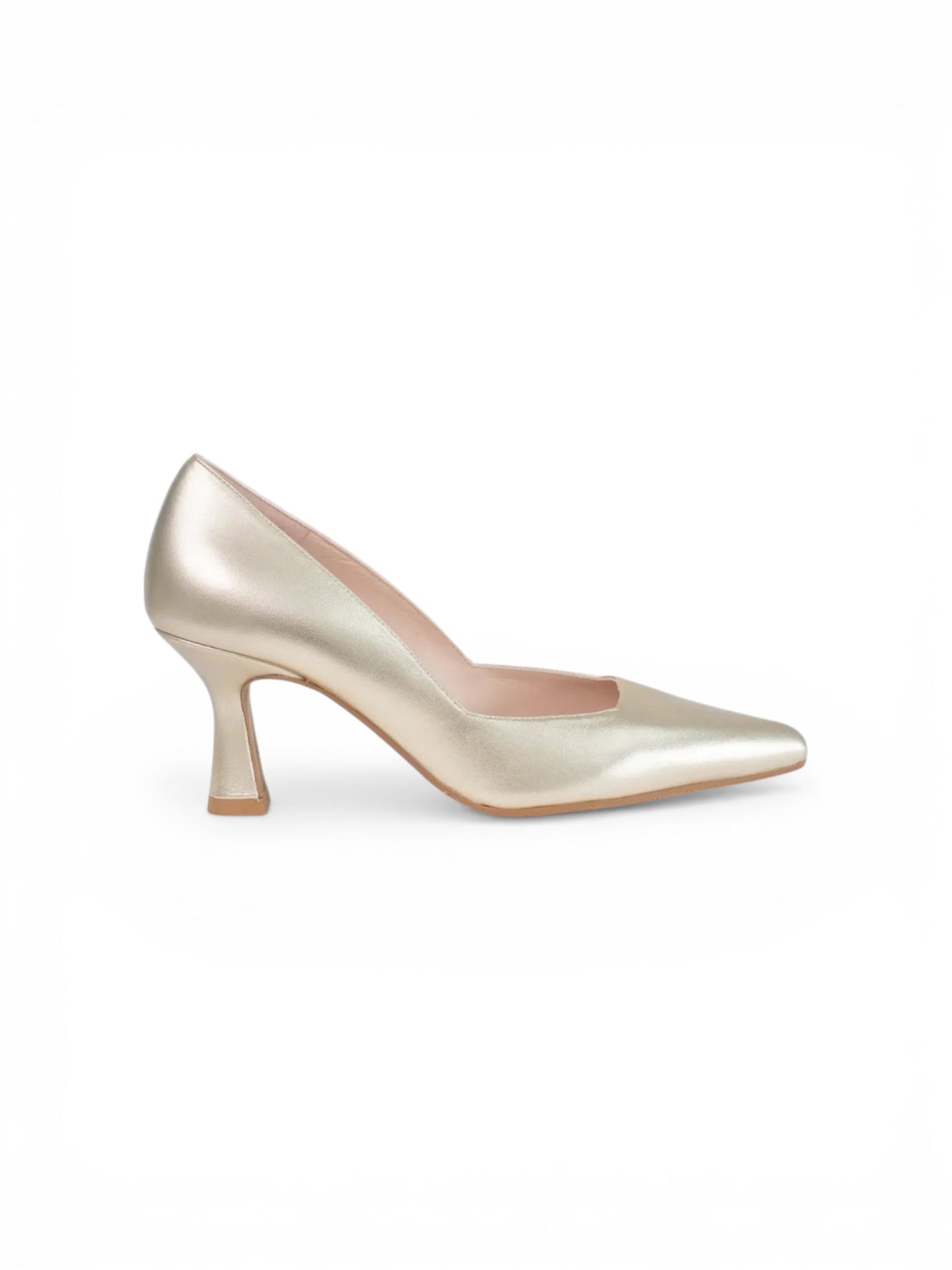 Lodi gold leather shoes - Melissakshoes