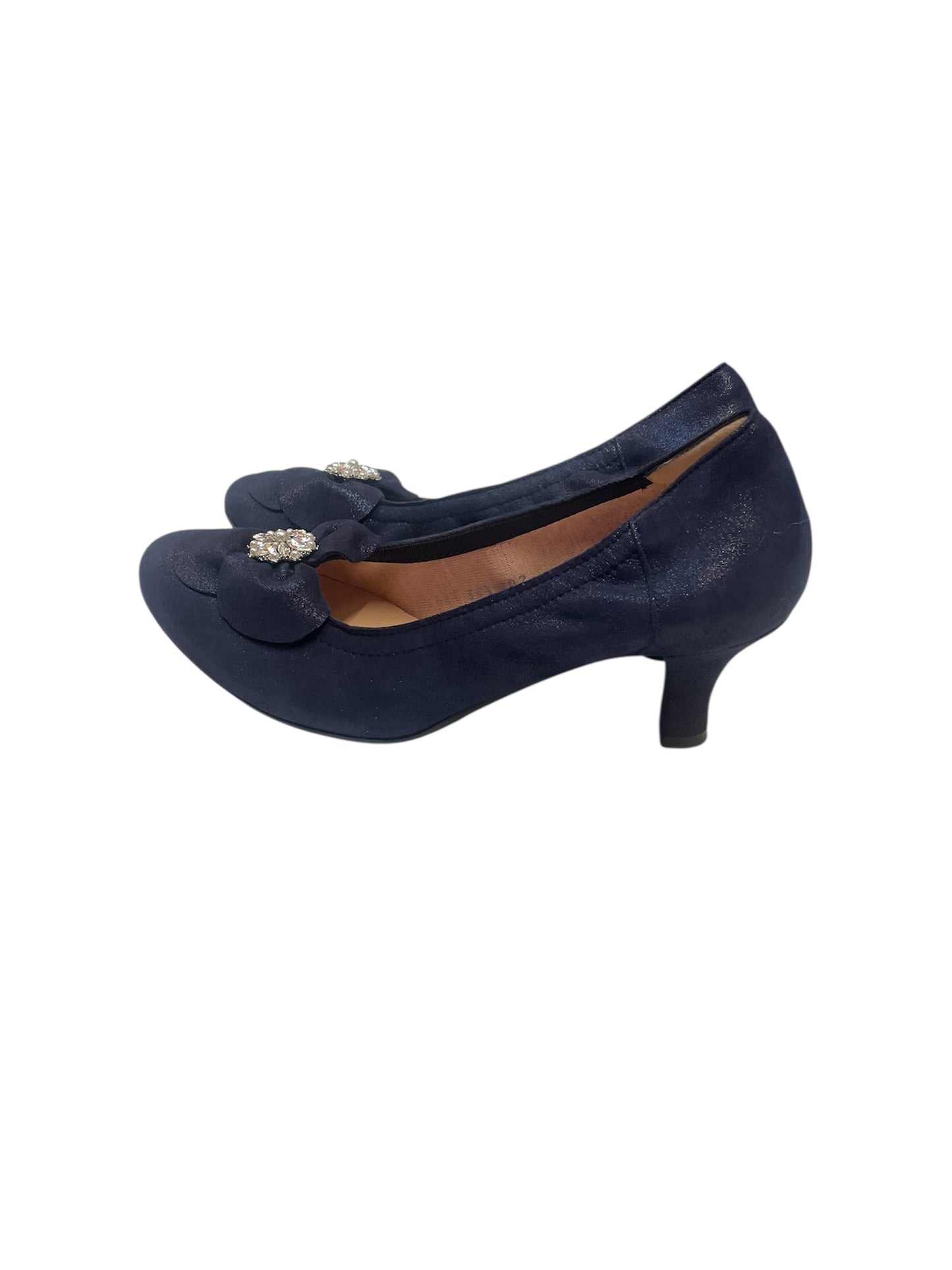 Le babe navy leather shoes