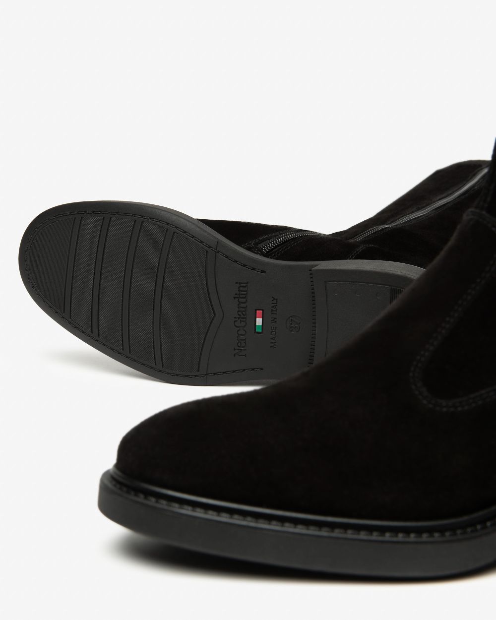 NeroGiardini black suede boots