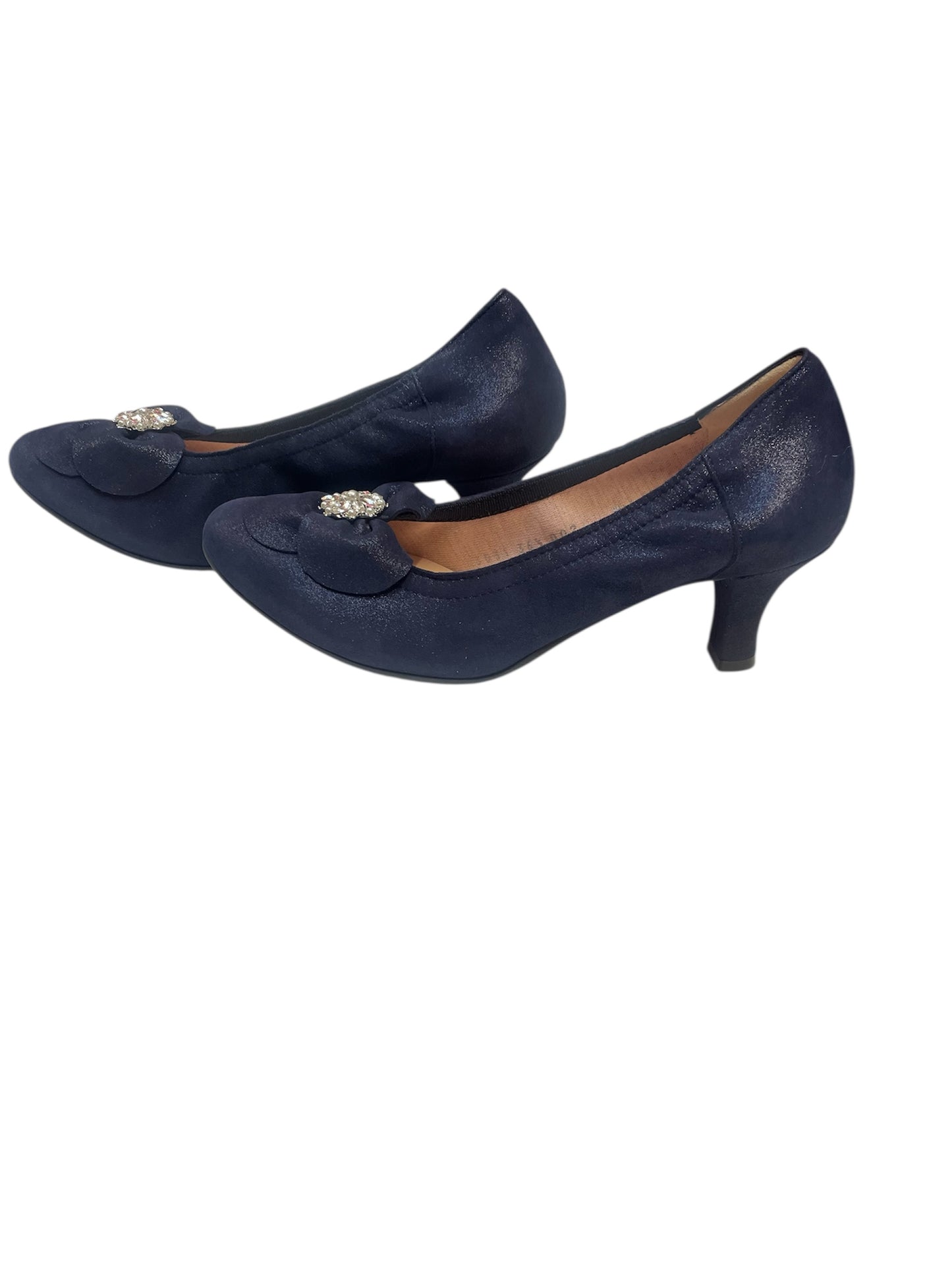 Le babe navy leather shoes