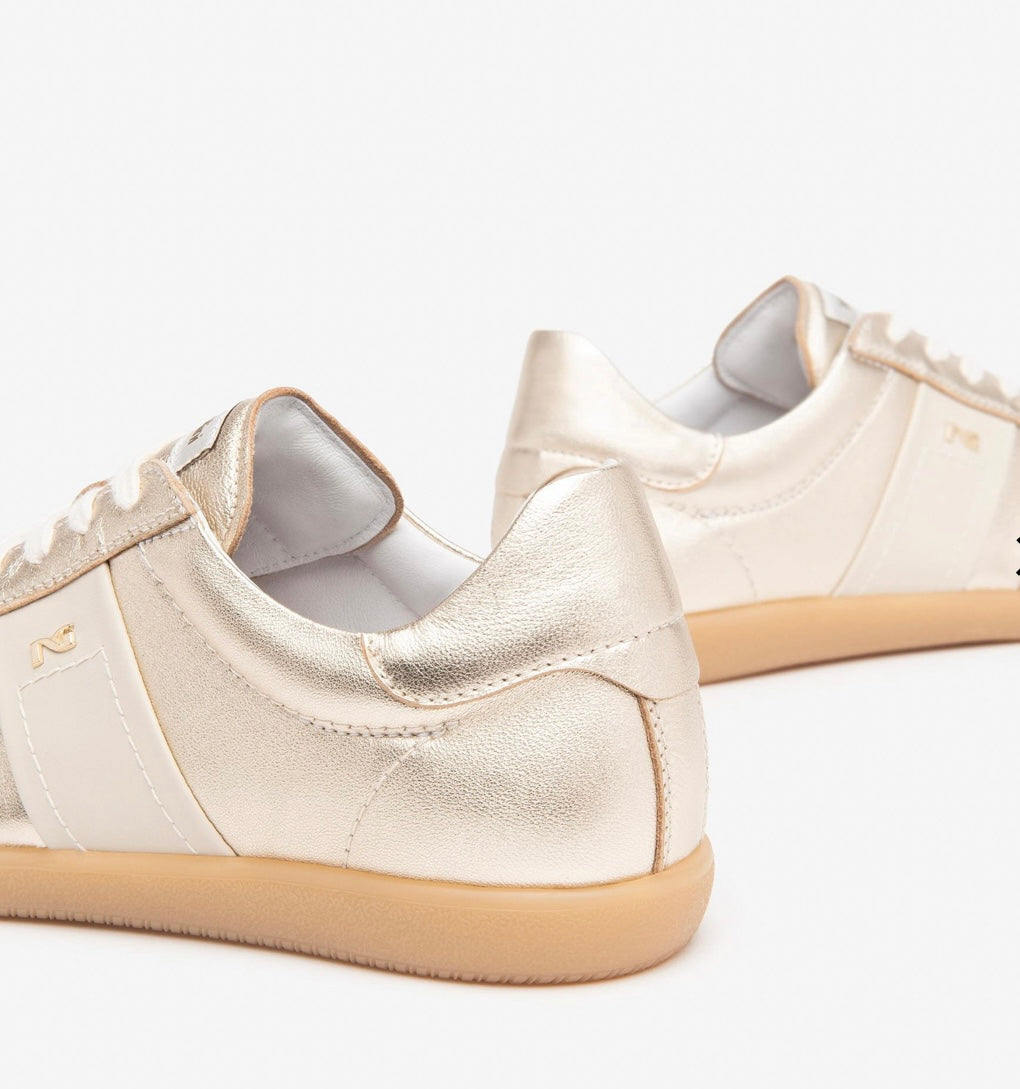 NeroGiardini Gold leather retro sneakers