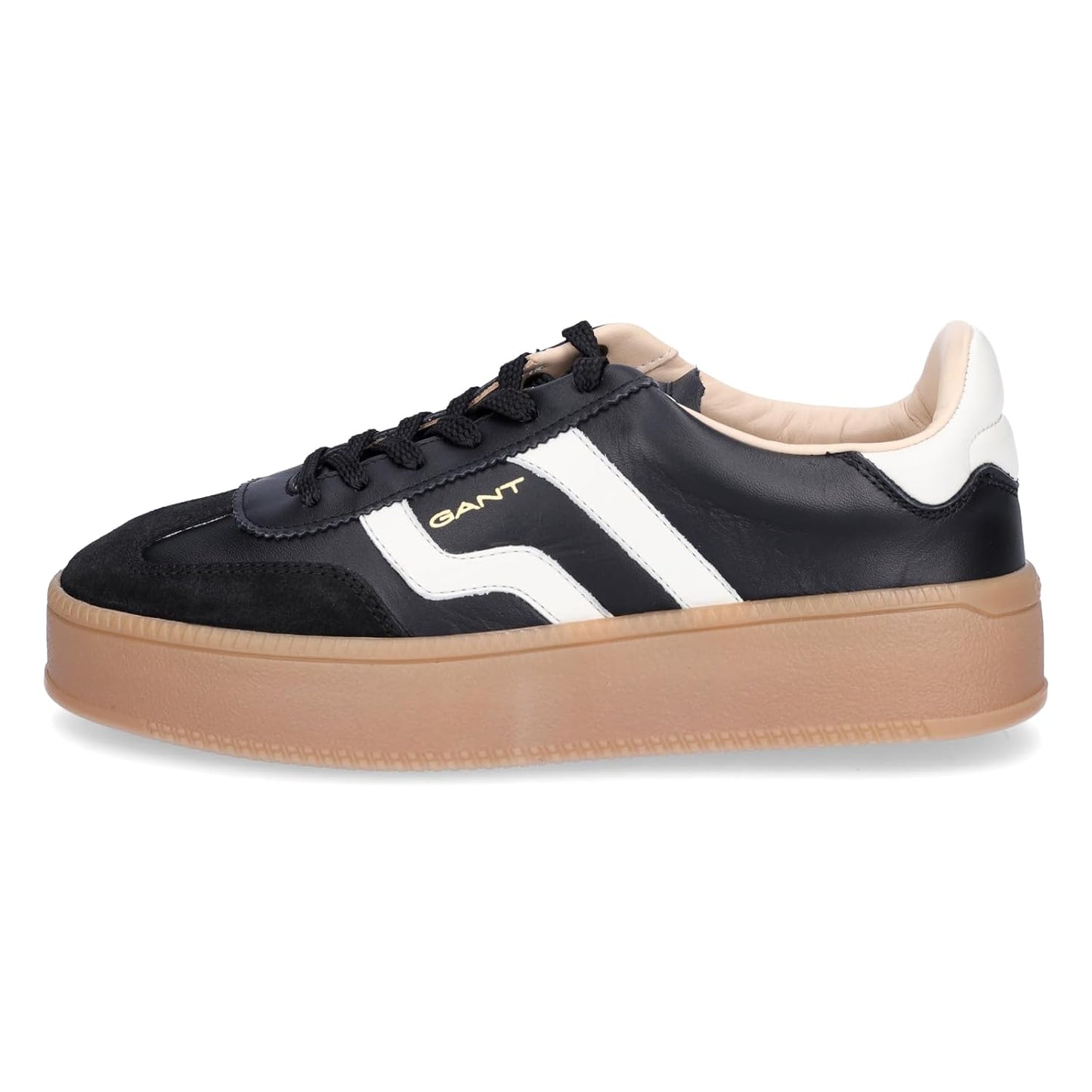 Gant black and white platform sneaker