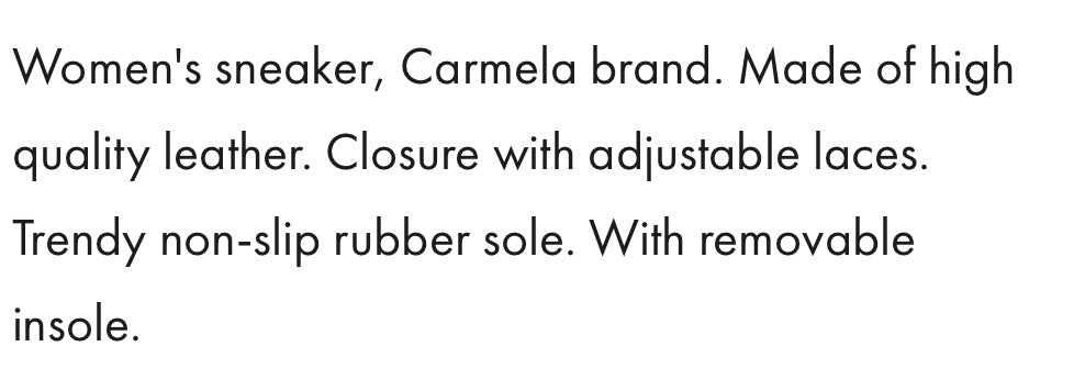 Carmela leather sneaker