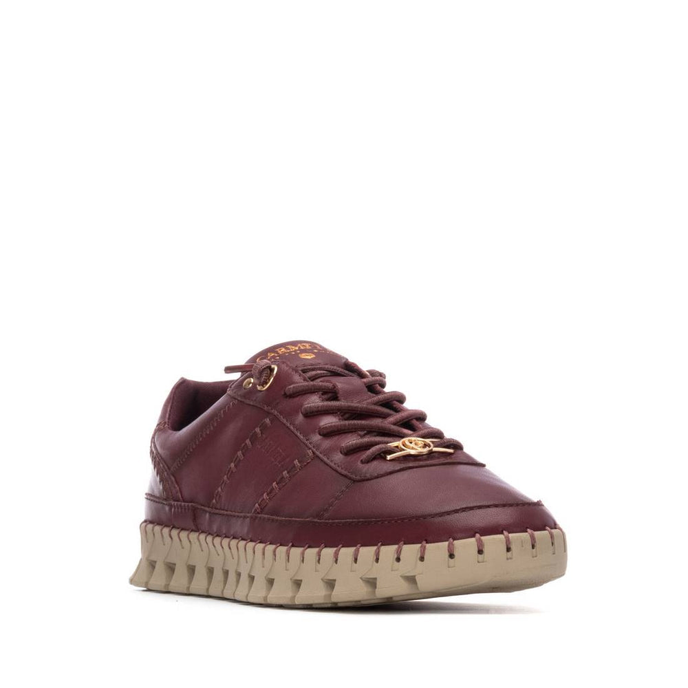 Carmela burgundy leather sneakers
