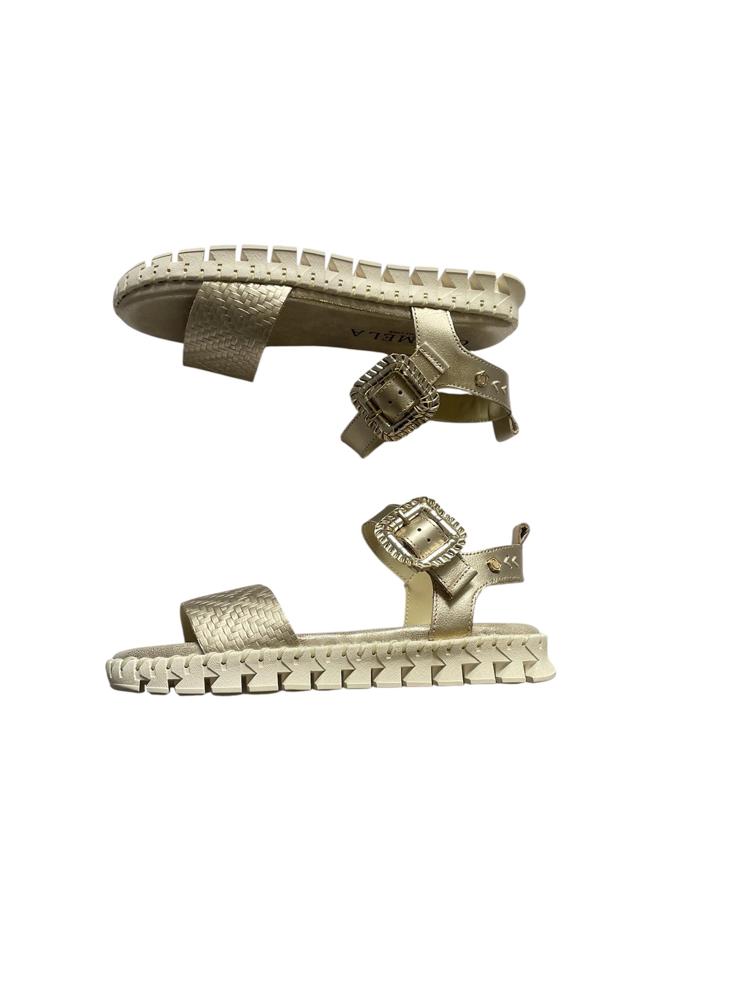 Carmela gold leather sandals