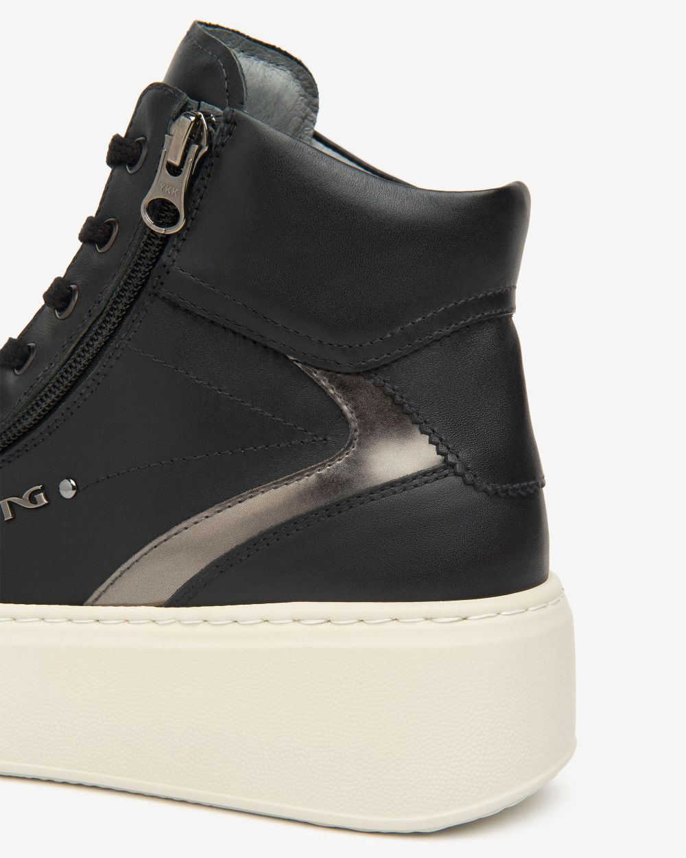 NeroGiardini black leather sneakers