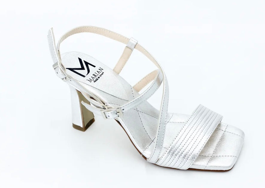Marian silver leather sandals