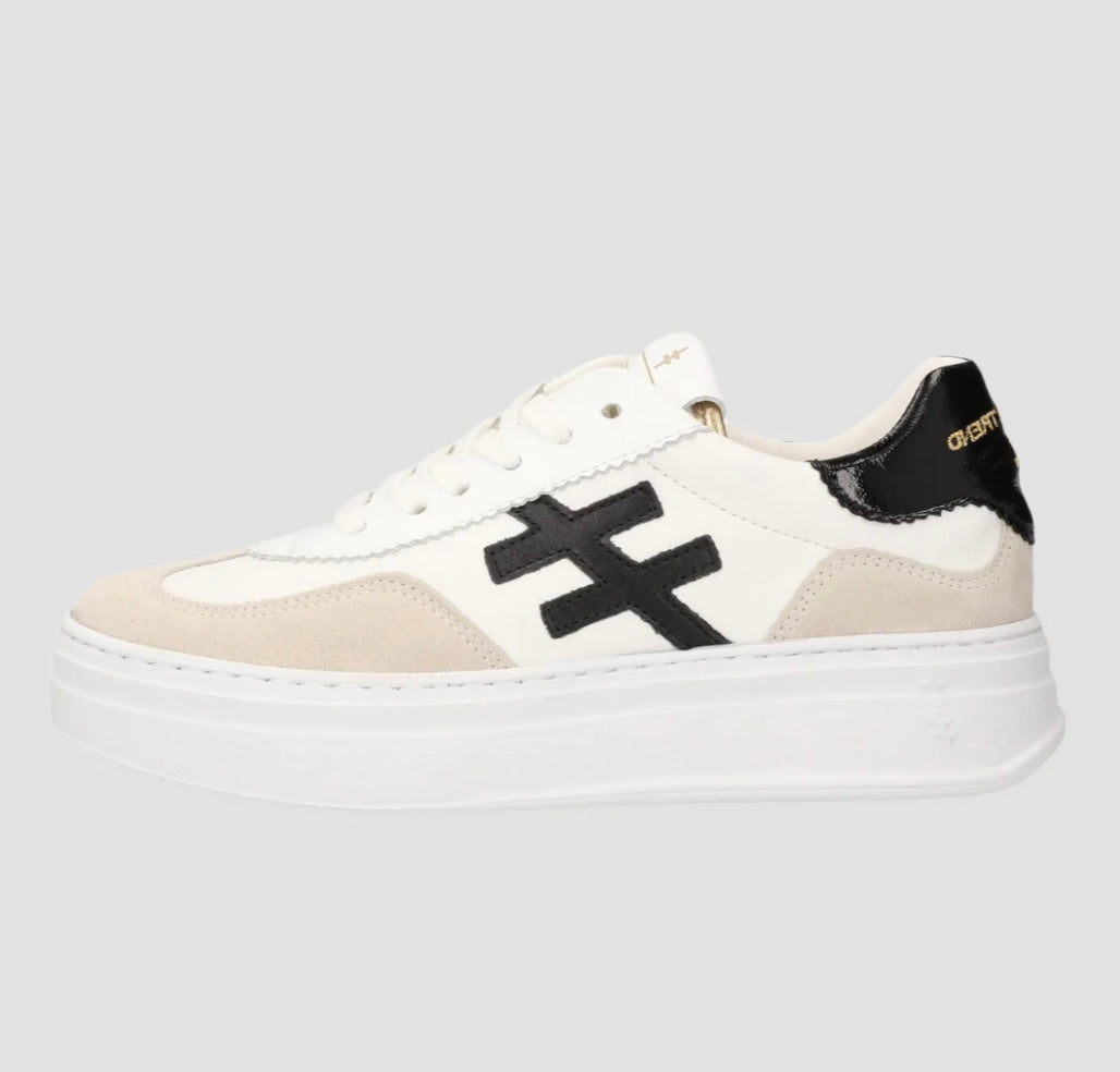 ANOTHER TREND black and white platform sneaker