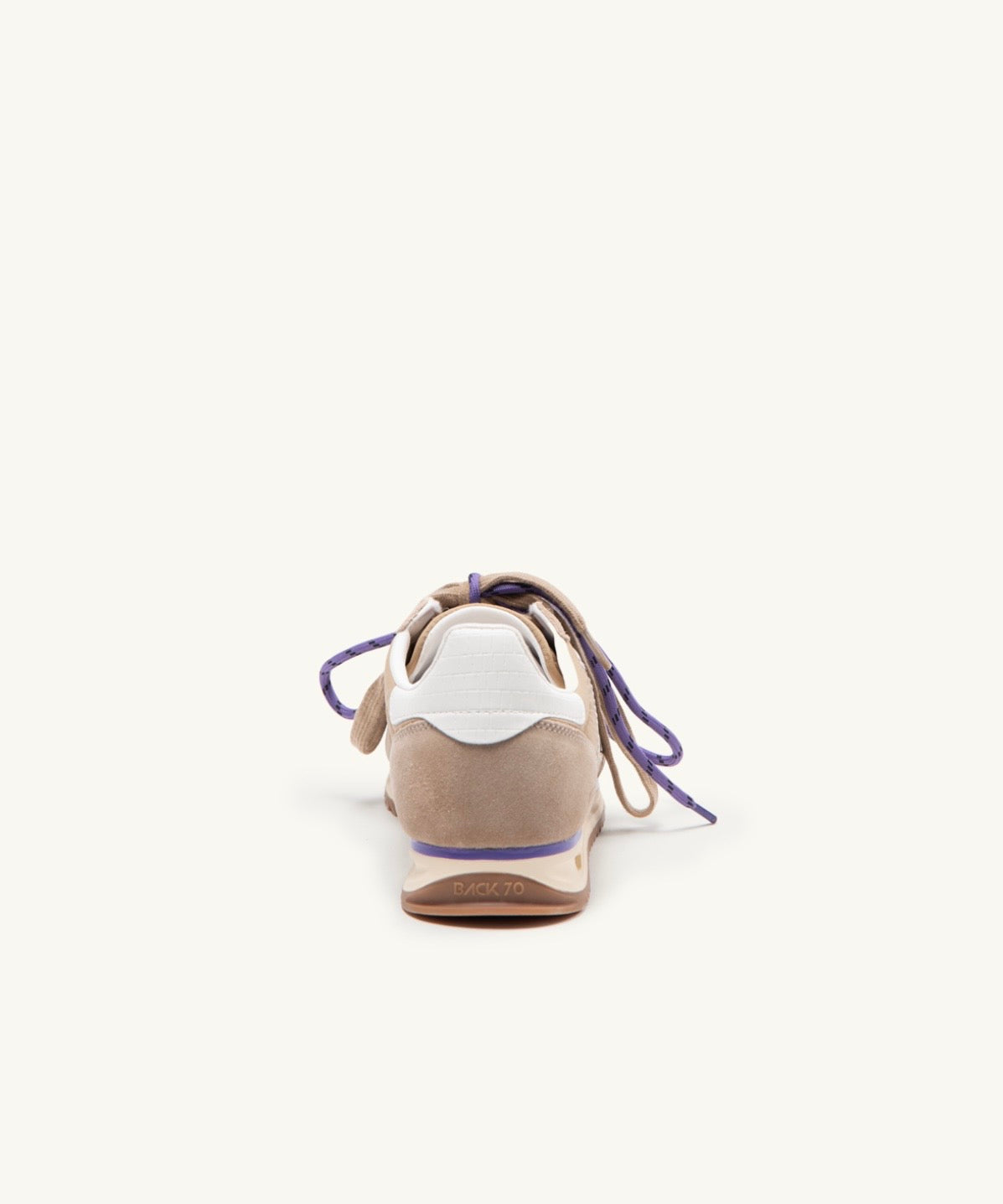 Back 70 beige jogger nylon sneaker - Melissakshoes