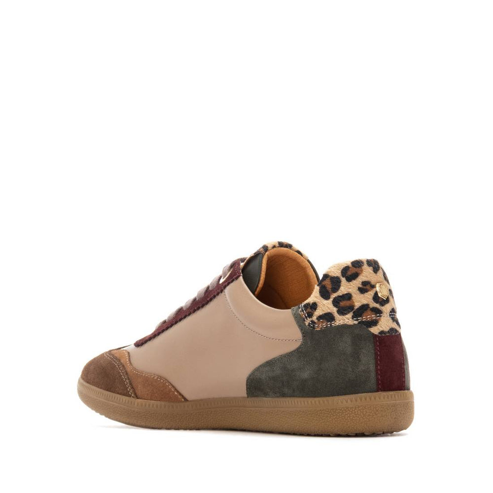Carmela leather and suede sneaker