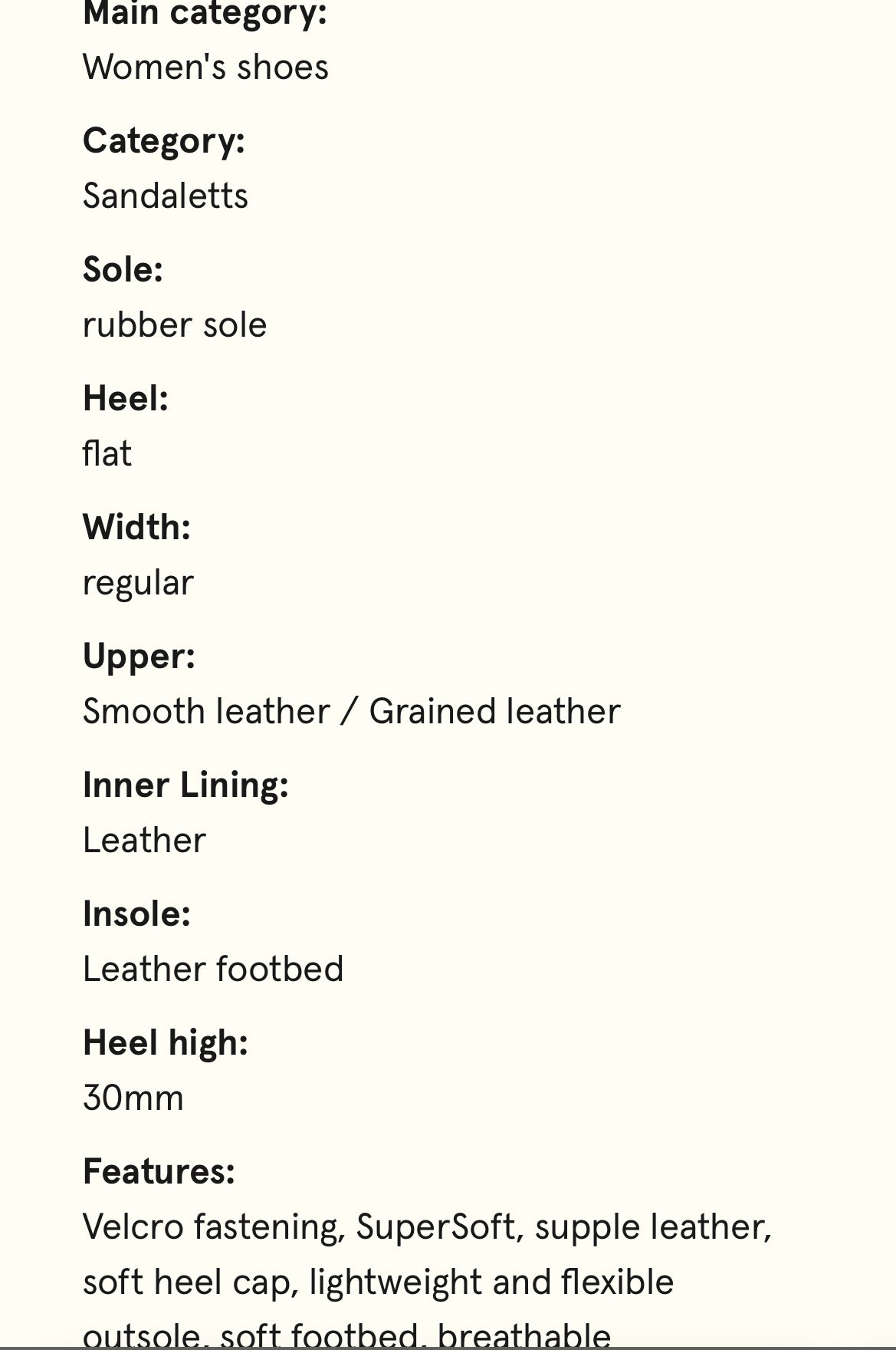 Paul Green super soft black leather sandals