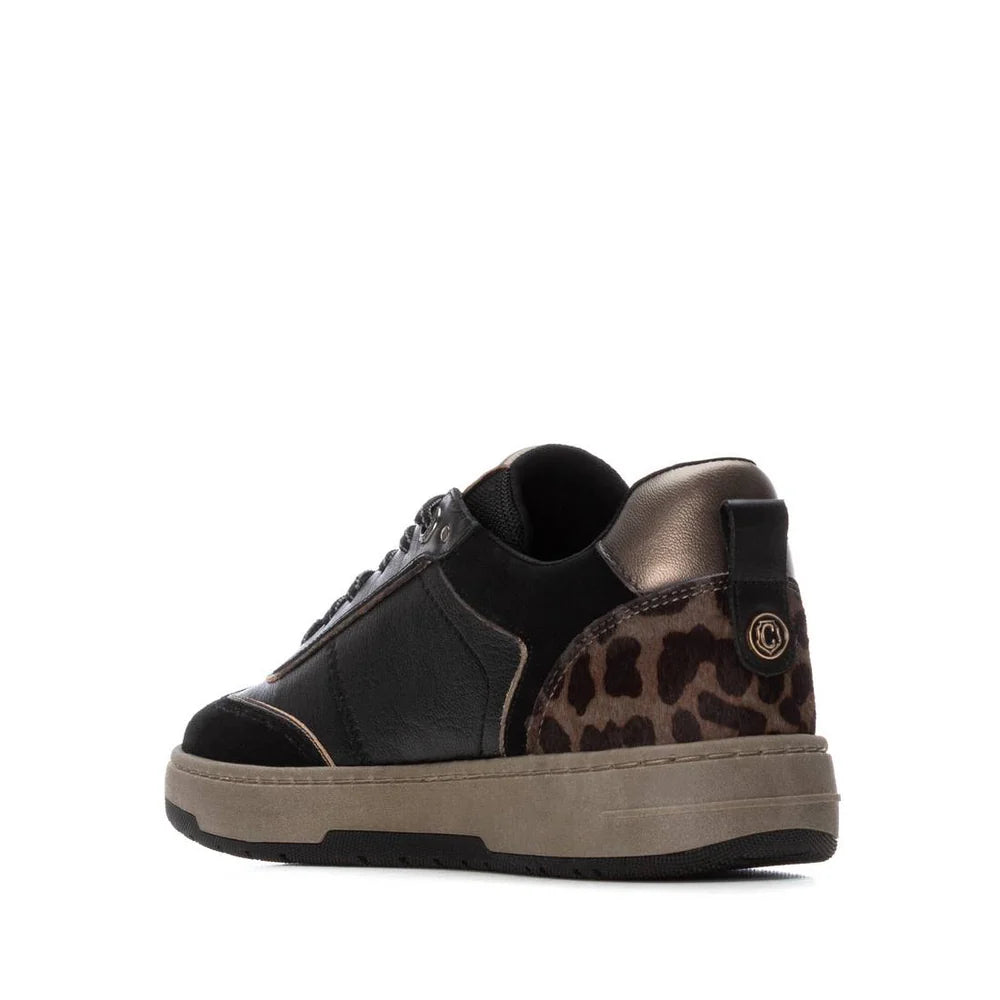 Carmela black suede and leather sneakers