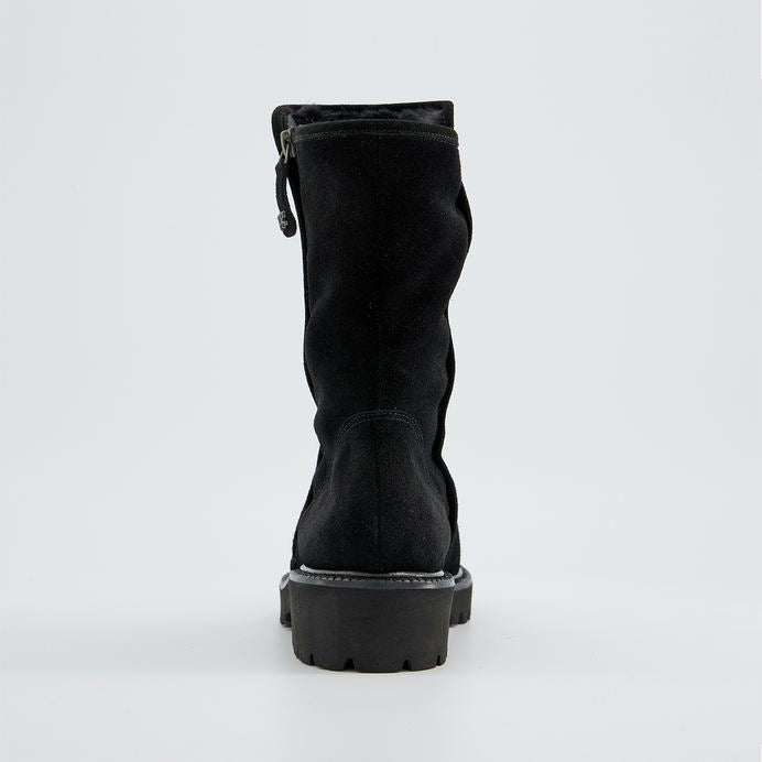 Paul Green black suede ankle boots