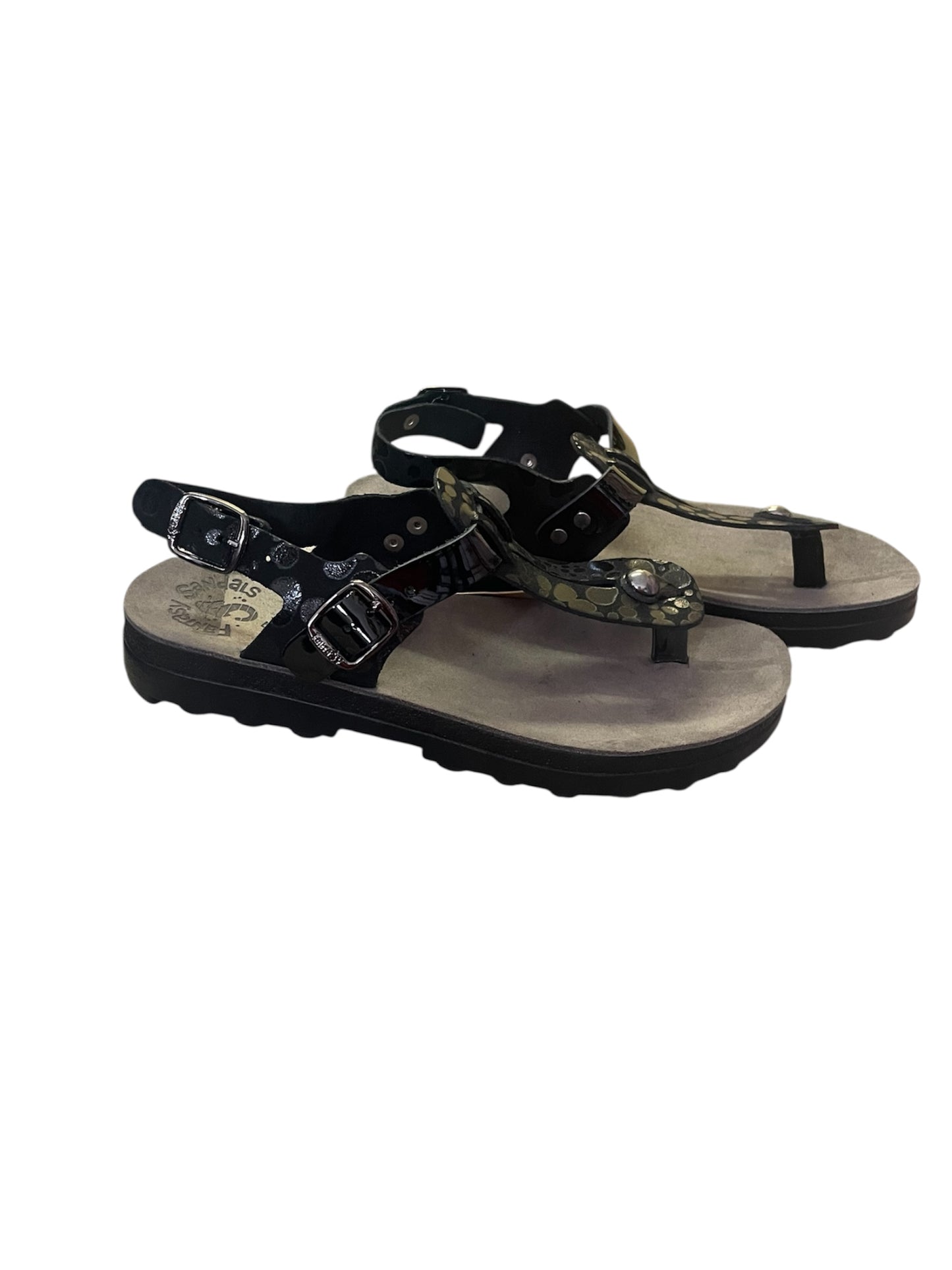 Fantasy sandals black suede sandals