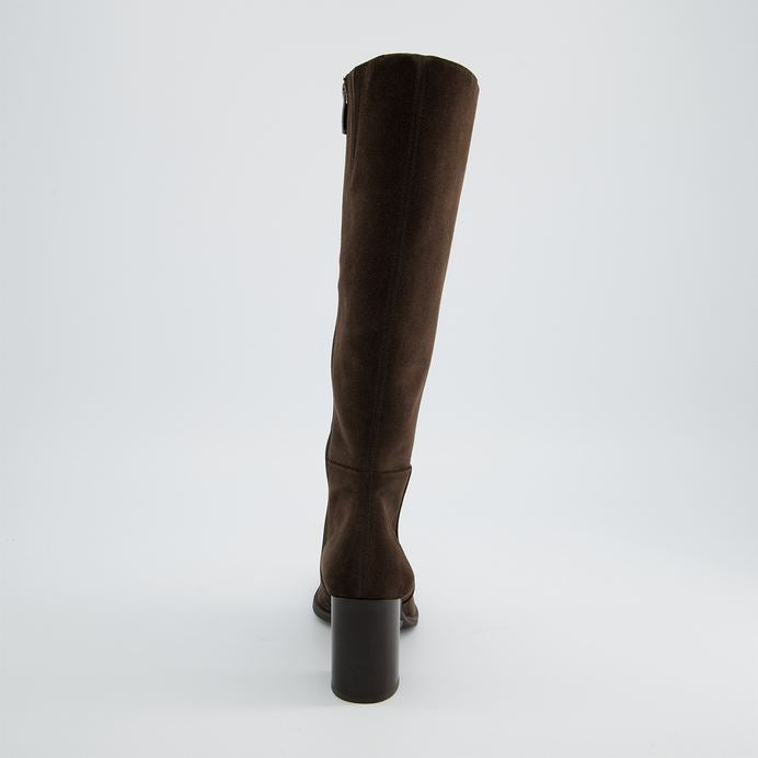 Paul Green brown suede knee high boots