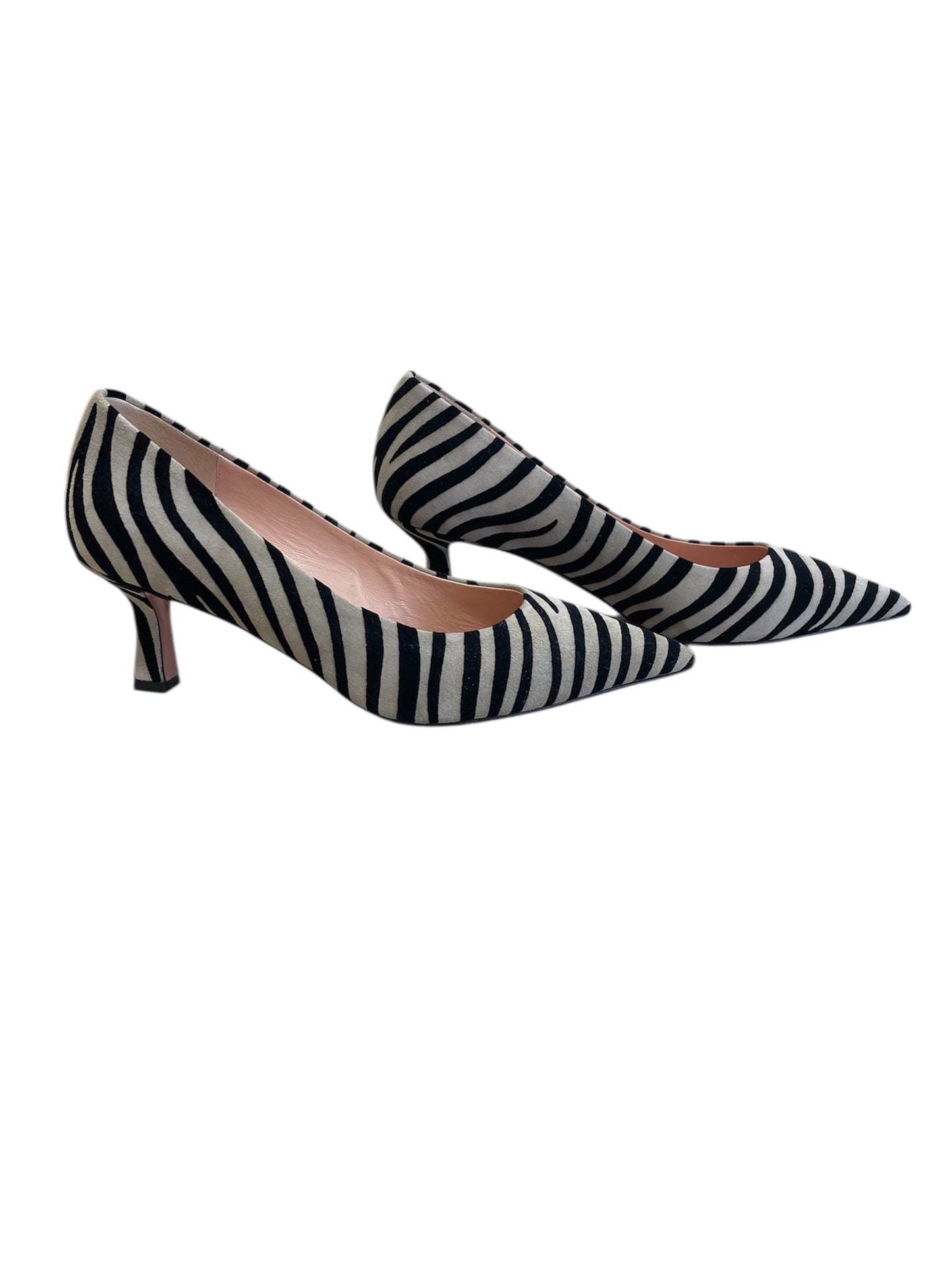 Oxitaly zebra style suede shoes