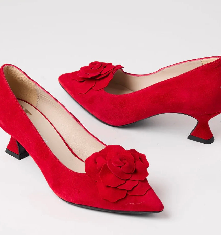 Marian red suede shoes