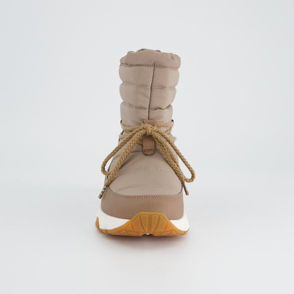 tenhaag beige lace up waterproof winter boot