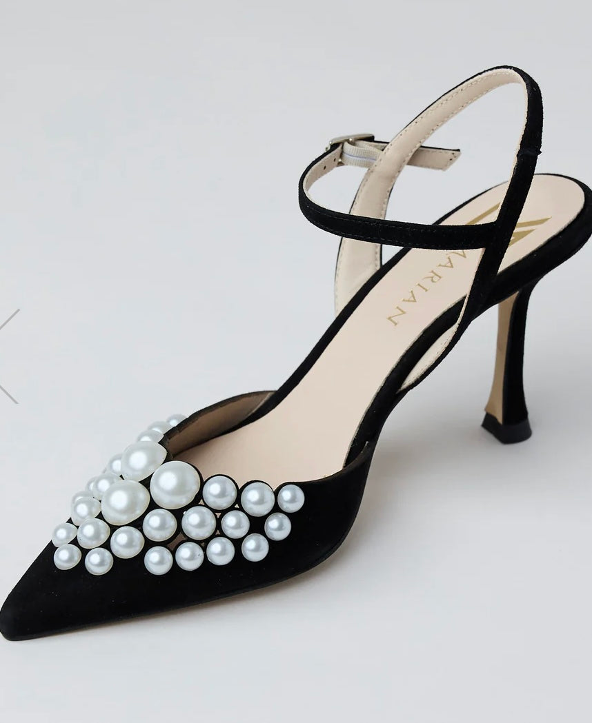 Marian black suede leather shoes