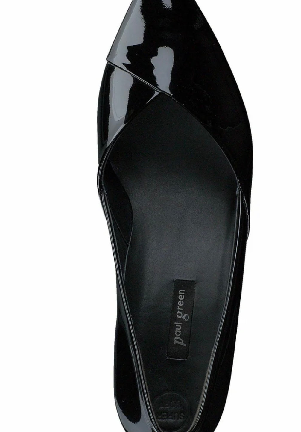 Paul Green black patent leather shoes