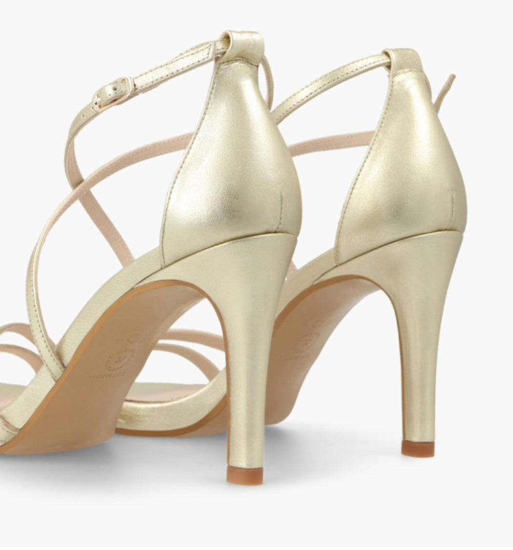 Lodi gold leather sandal