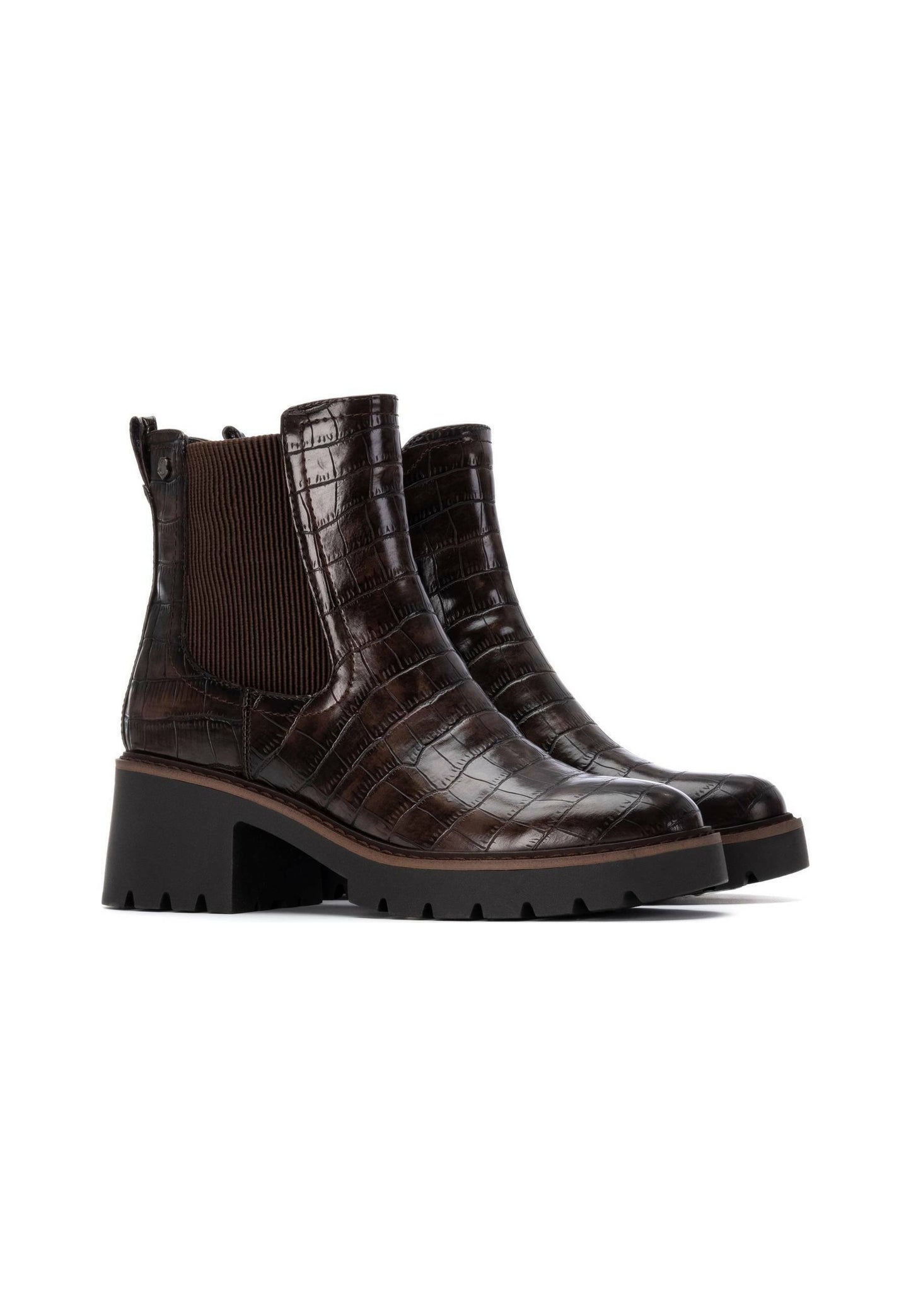 Carmela brown leather chelsea ankle boot