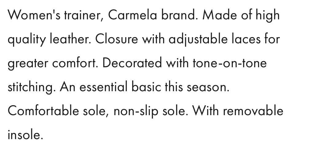 Carmela white leather sneakers