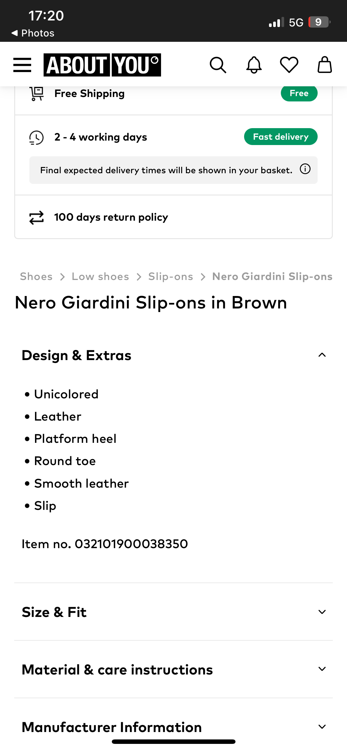 NeroGiardini beige patent leather loafers