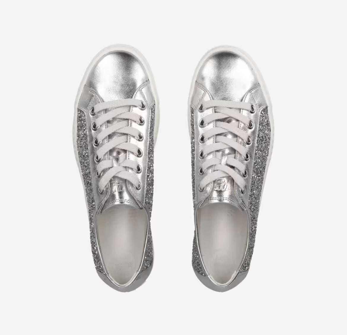 Paul Green silver glitter sneaker