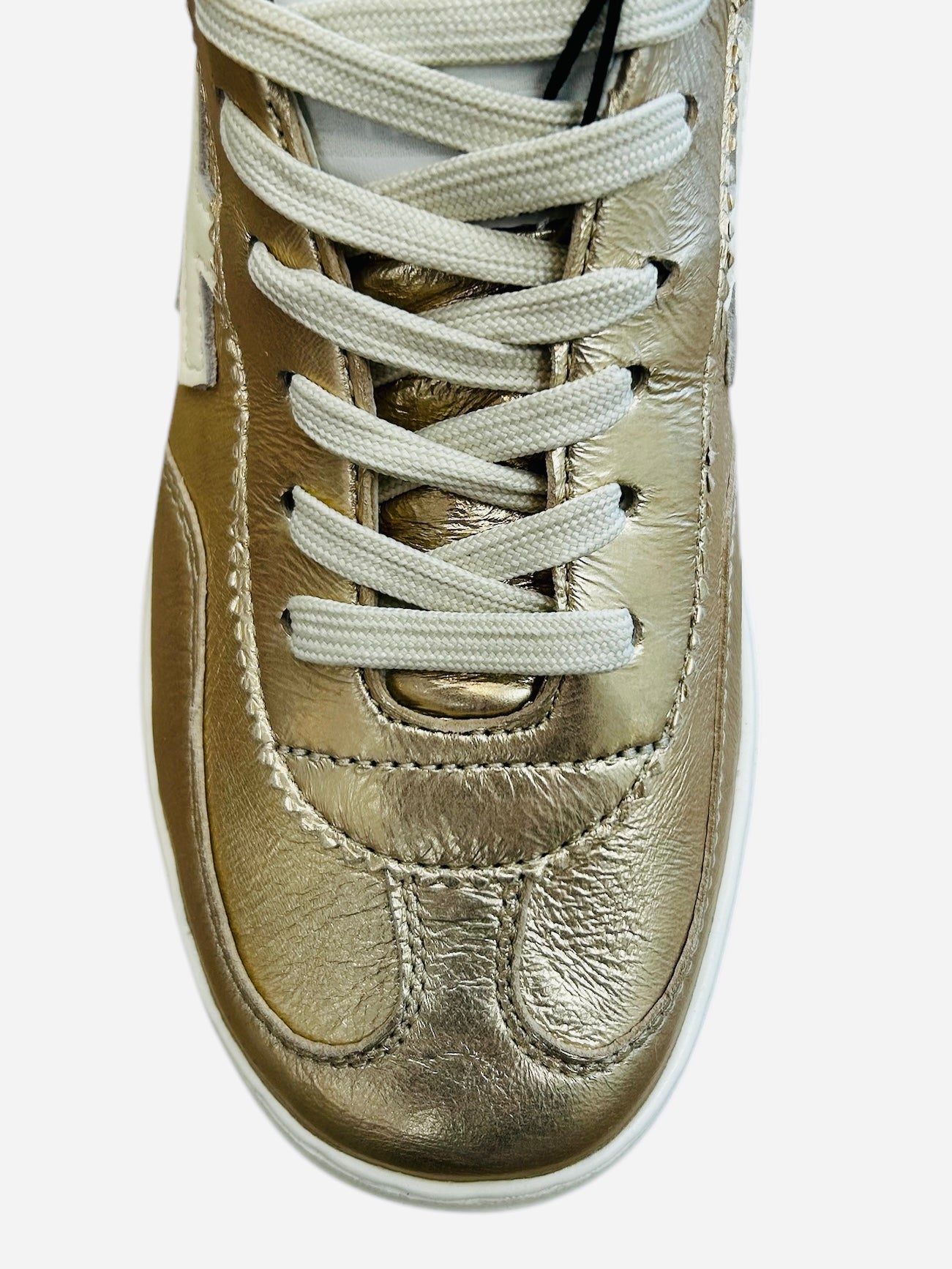ANOTHER TREND gold platform sneakers