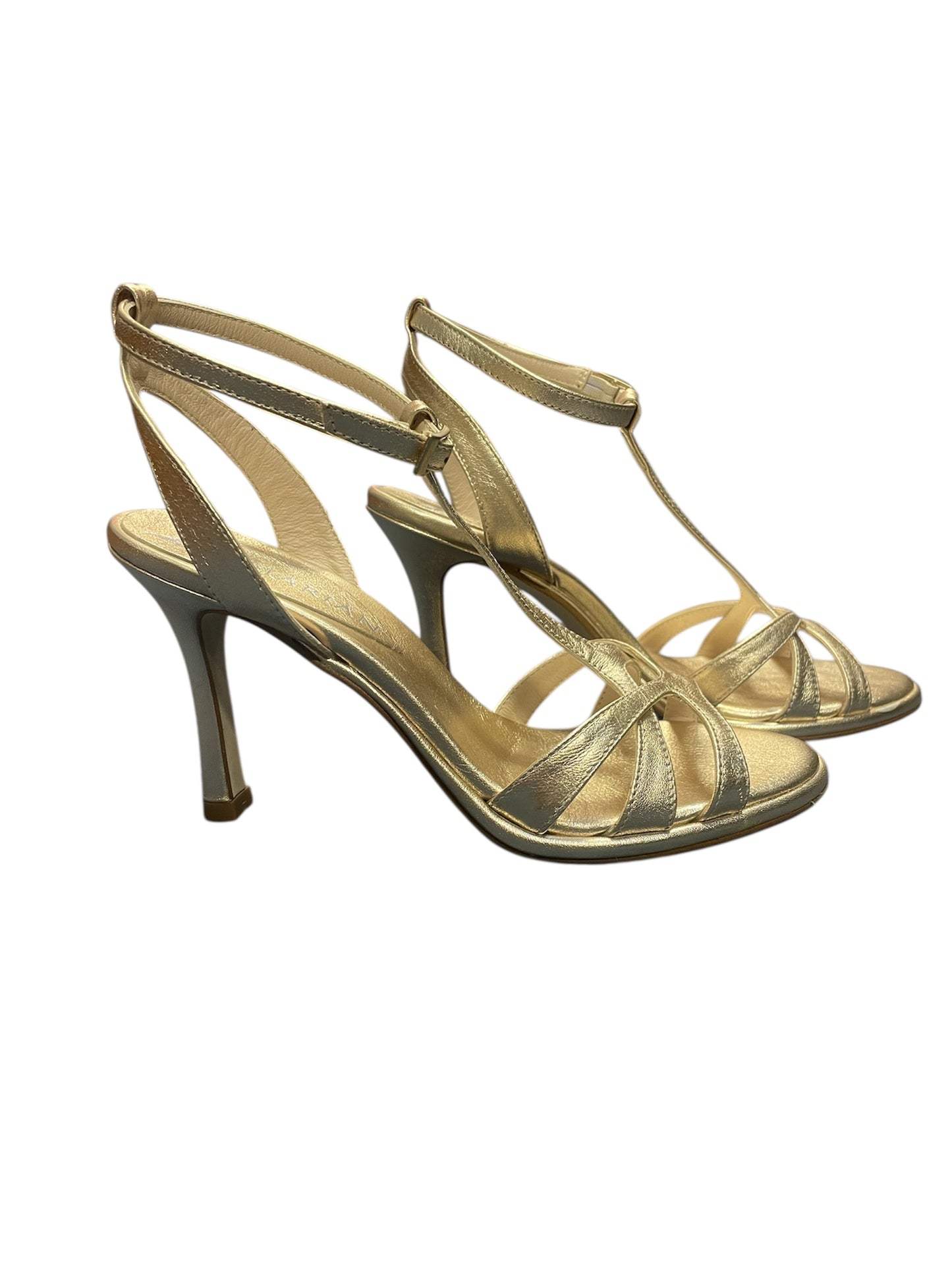 Marian gold leather leather sandals