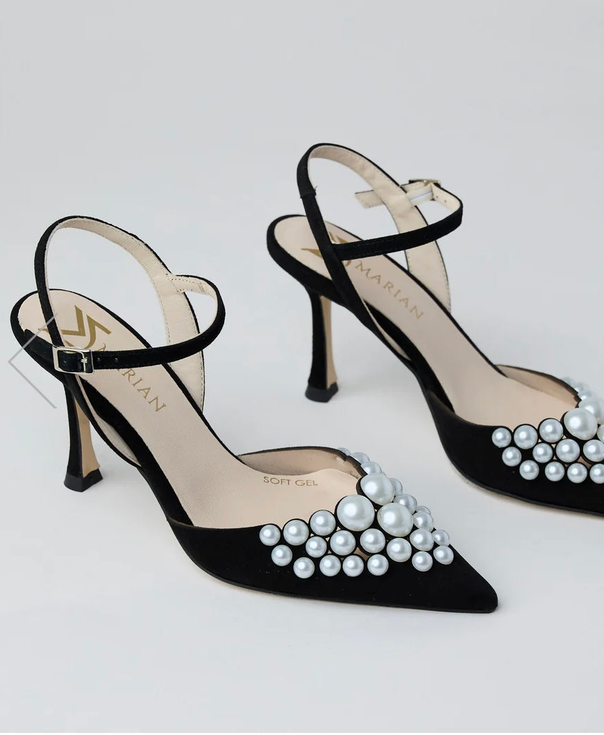 Marian black suede leather shoes