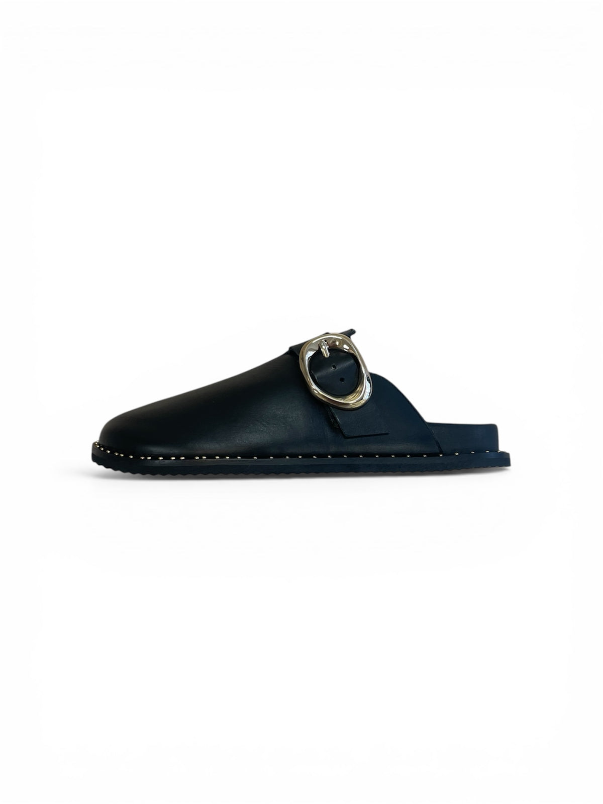 Carmela black leather mules - Melissakshoes